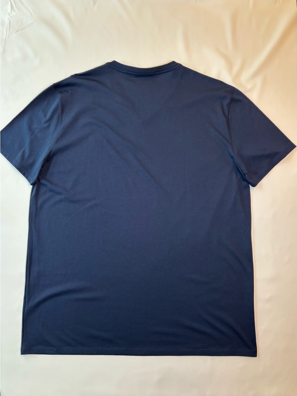 Lacoste Men's V-Neck Tee - Dark Blue with Green Logo - Picture 2 of 4